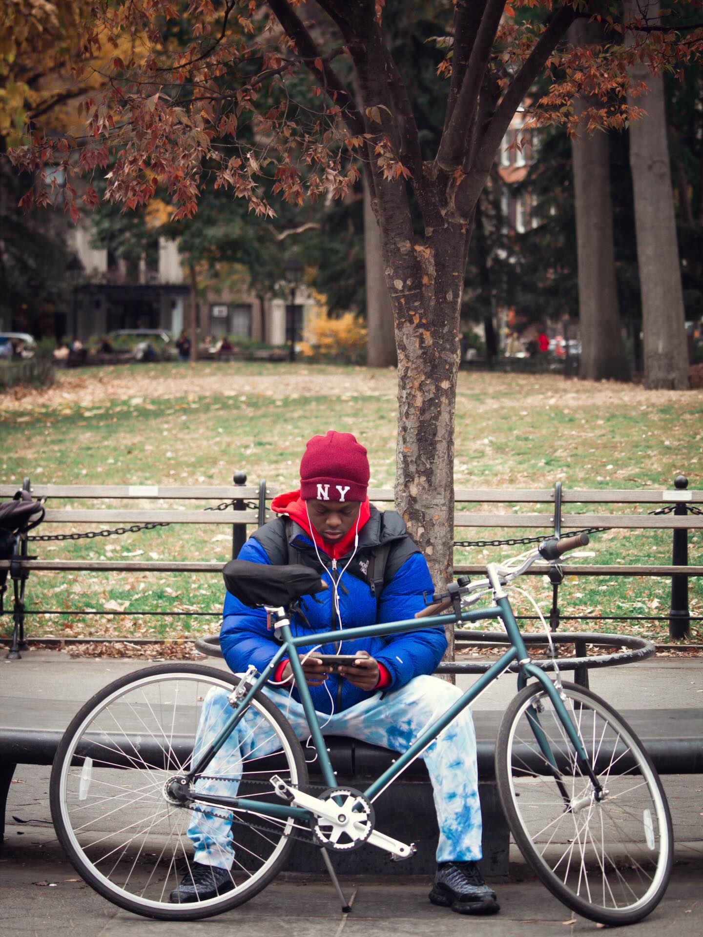 Rider on the Bench — New York City