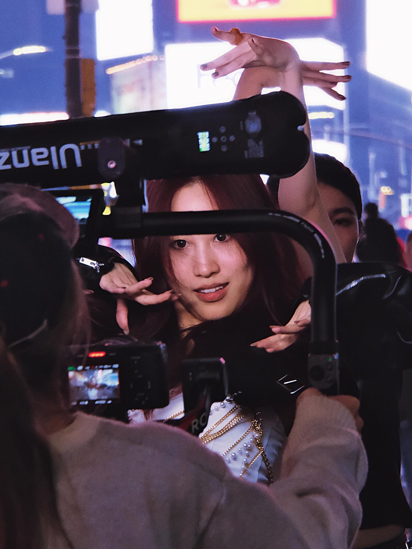 Being Filmed — Times Square, New York City