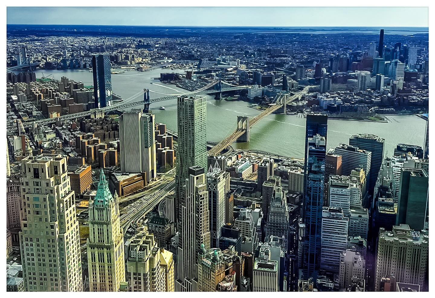 Downtown from the Sky — World Trade Center, New York