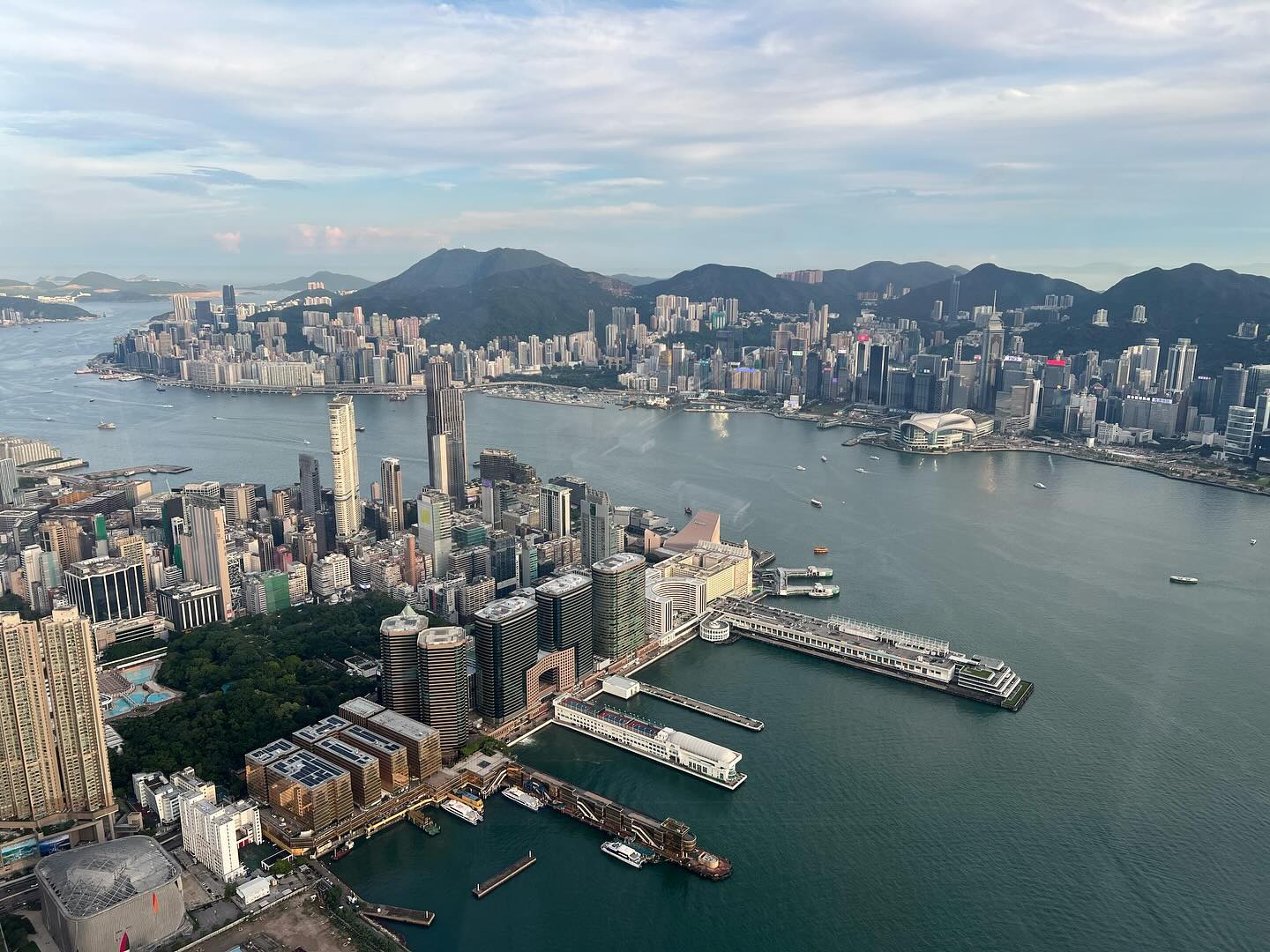 Victoria Harbour, From Above — The Ritz-Carlton, Hong Kong